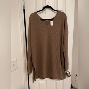 NWT Zenana Top Size XL - Ash Mocha (runs slightly large). Fits more like a 1X-2X